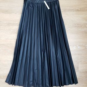 Asos Faux Leather Pleated Skirt US 6